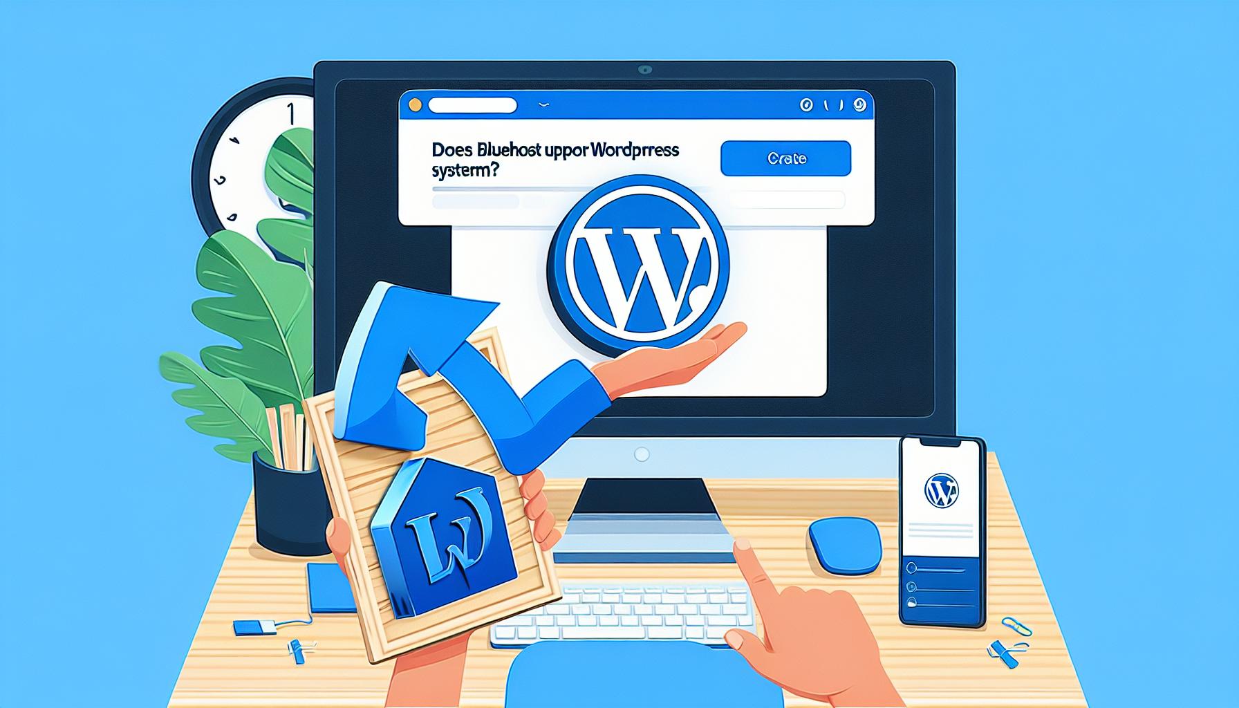 هل يدعم بلوهوست نظام ووردبريس