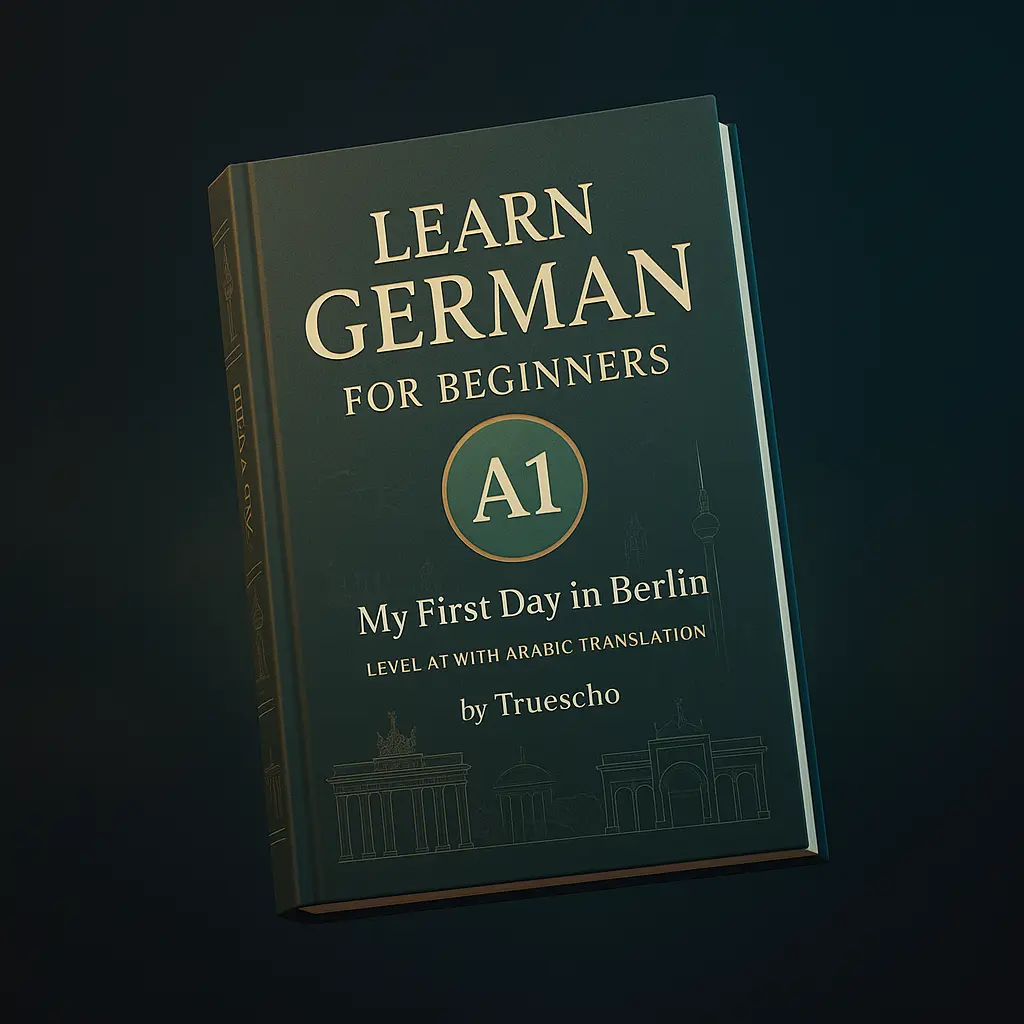 german_a1_book تعلم الألمانية للمبتدئين: رواية "يومي الأول في برلين" - المستوى A1 مع الترجمة العربية - الصورة 1